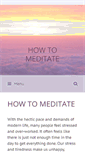 Mobile Screenshot of how-to-meditate.org